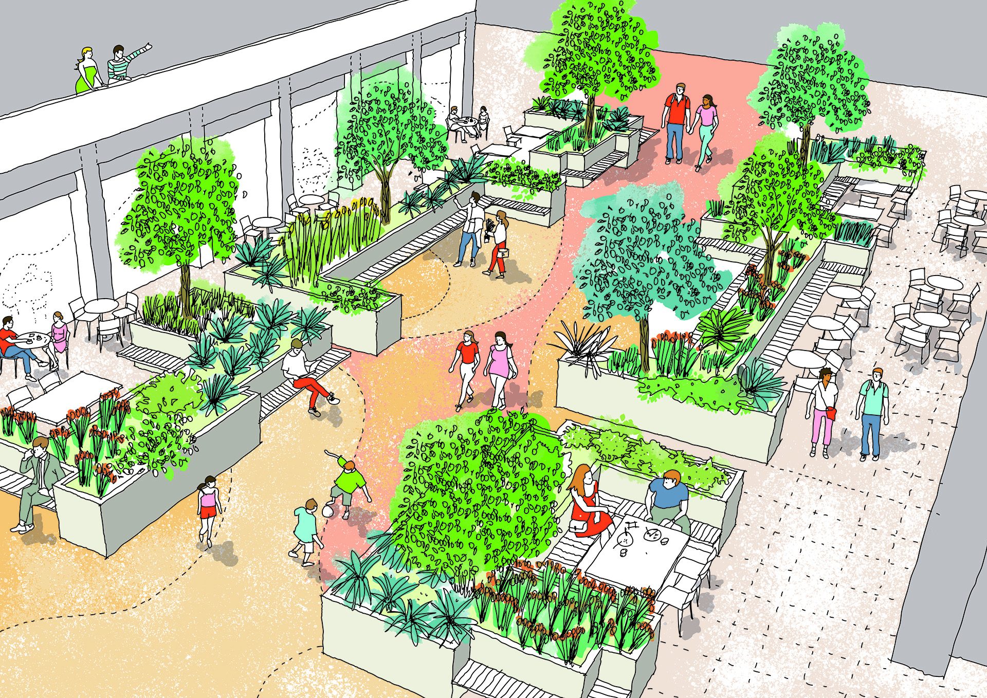 Kingsway Square — illustrated perspective