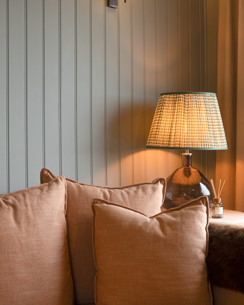 Kip & Nook — lamp and cushion detail