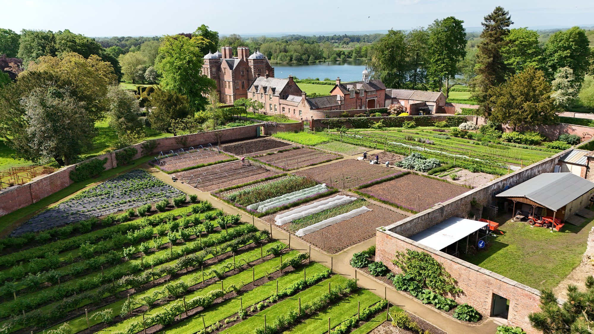 Kiplin Hall — walled kitchen garden