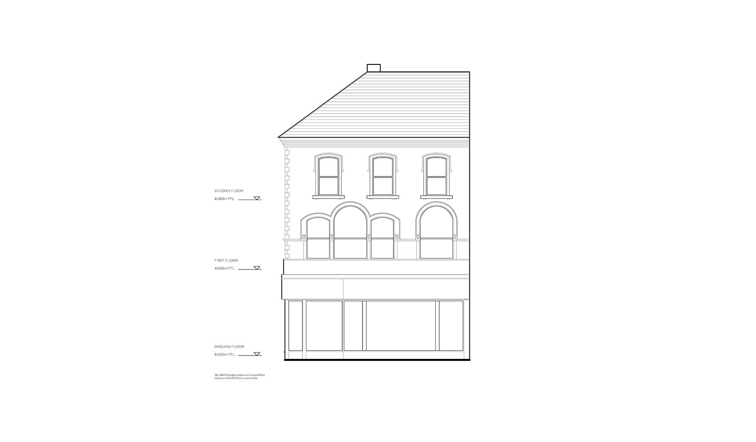 Newgate — side elevation drawing