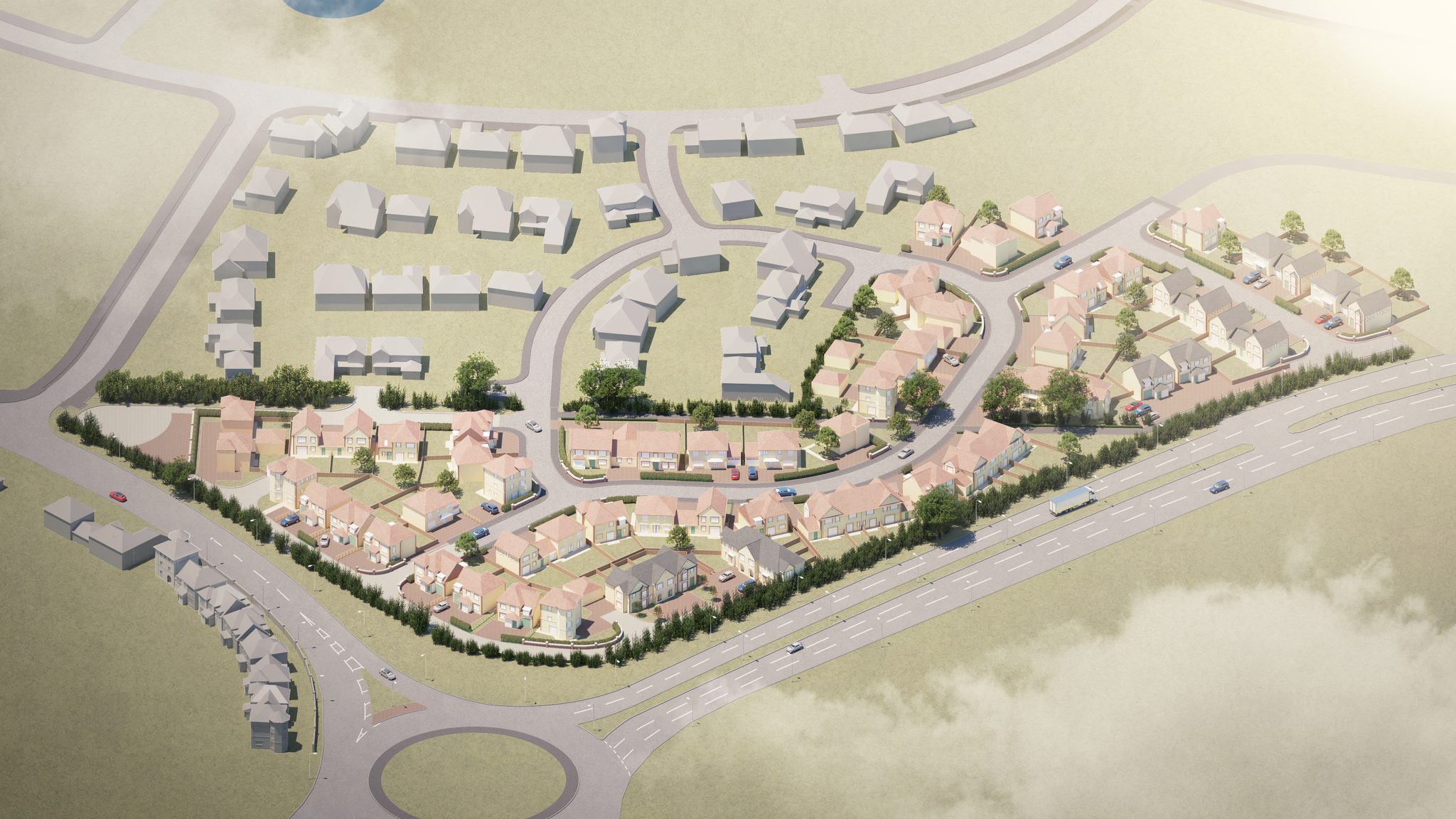 Westpark — site aerial render