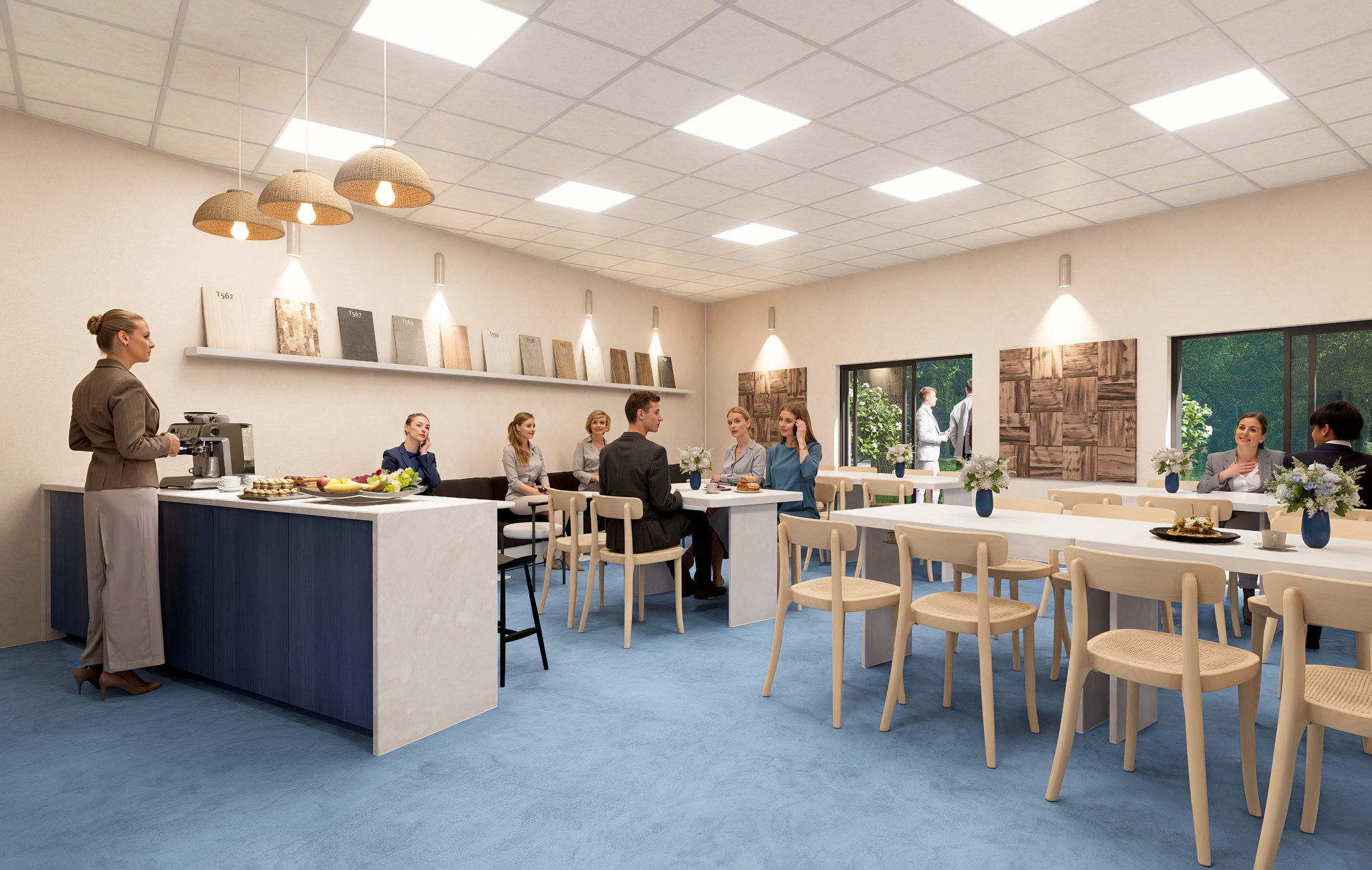 William Smith — café and breakout area